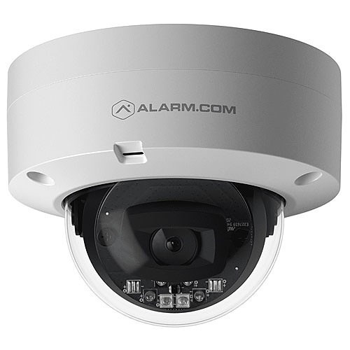 Alarm.com ADC-VC827P 1080P Indoor/Outdoor Fixed Vandal Resistant Dome Camera, White