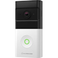 Alarm.com ADC-VDB780B 2MP Wireless Video Doorbell, Black/White