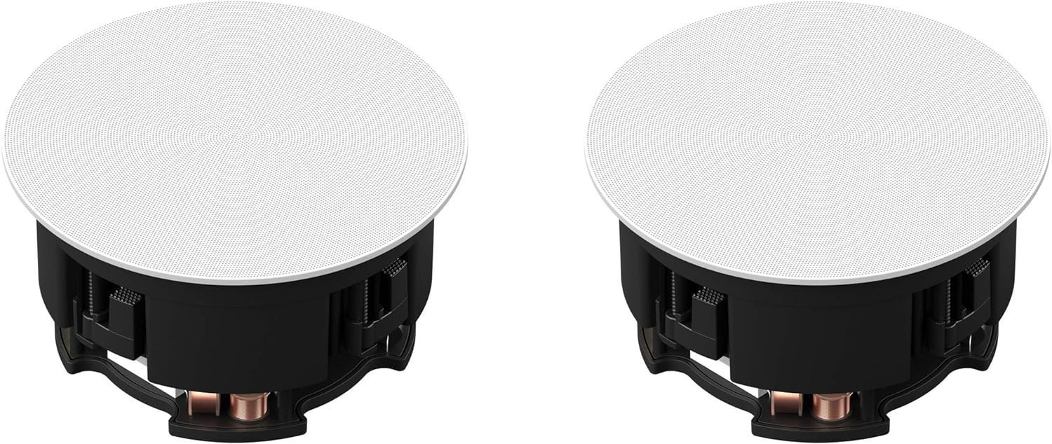 Sonos In-Ceiling Sonance Architectural Speakers , 9.27", Round, Pair, White (INCLGWW1)