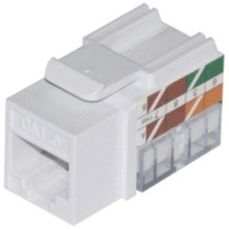 ADI PRO 0E-C6KEYWH10 CAT6 RJ45 Keystone Vertical 8P8C, 10-Pack, White