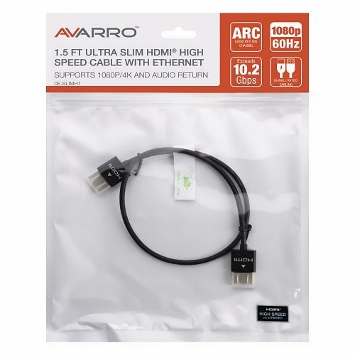 AVARRO 0E-SLIMH1 1.5' Ultra Slim 1080P HDMI High Speed Cable