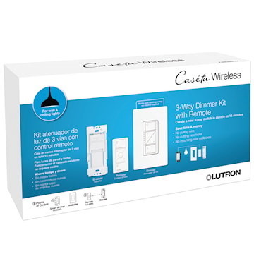 LUTRON P-DIM-3WAY-WH-C CASETA DIMMER 3-WAY KIT WITH REM CANADA