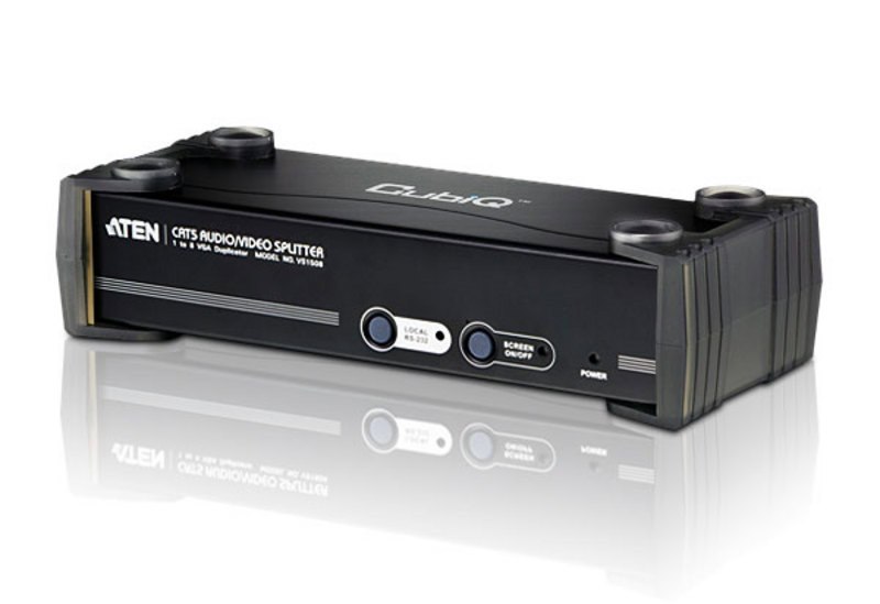 Aten Professional Video Splitter 8 Port Vga Video Splitter Over Cat5 W/ Audio And RS-232, 1920x1200@60Hz Or 150M Max