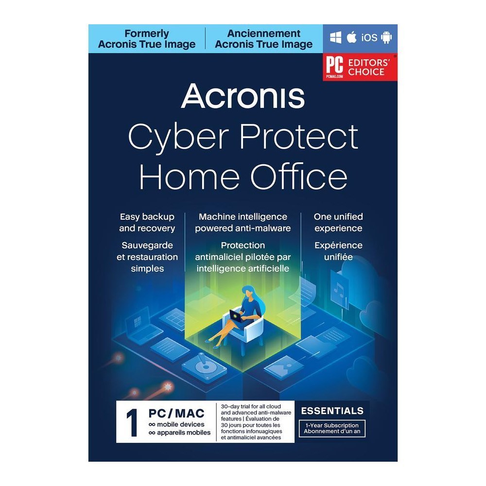 Acronis Acr CYBR Prot Home Ofc Ess S 1C-1Y S Esd