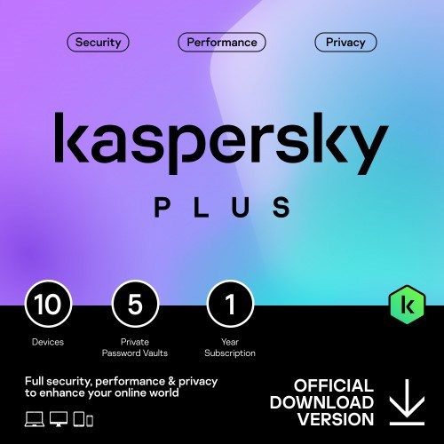 Kaspersky Plus Physical License (1 Year, 3 Devices)