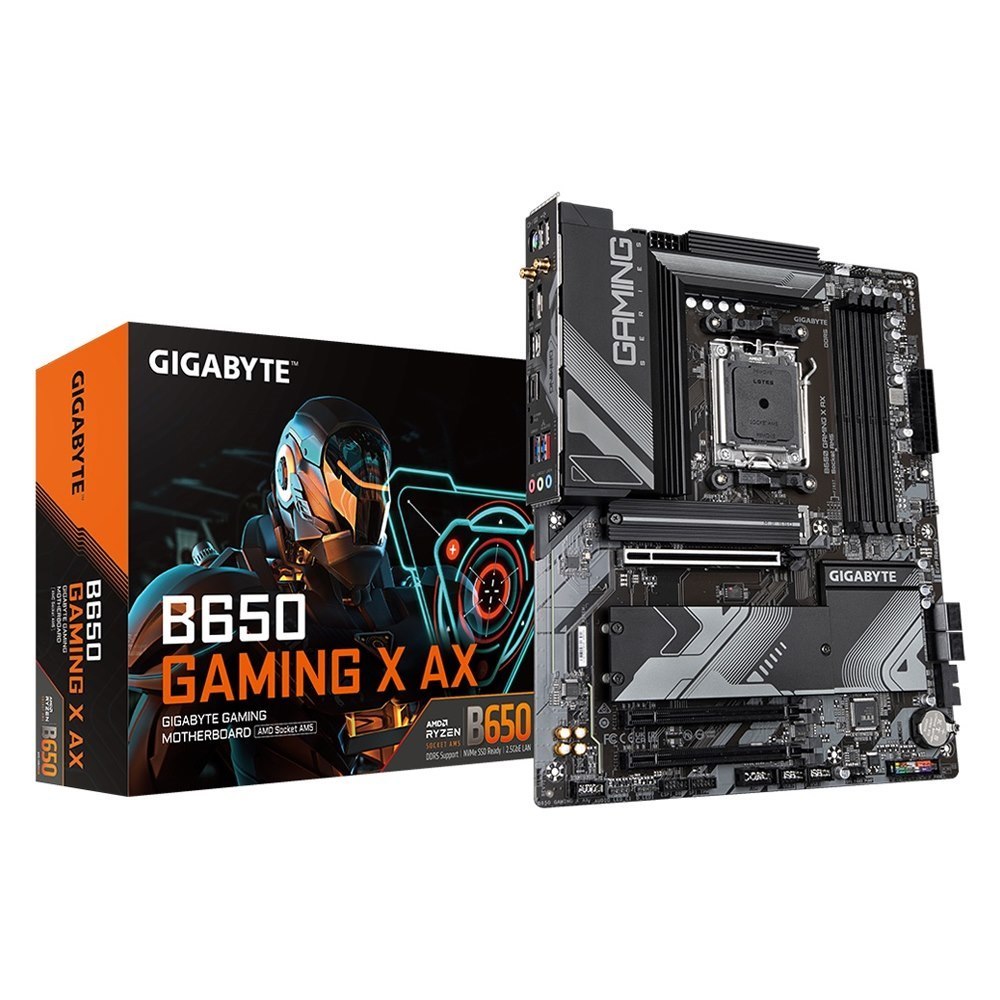 Gigabyte B650 Gaming X Ax MB, Am5, X4 DDR5, 4X Sata, 3X M.2, Usb3.2, Usb-C, Wifi-6E, Atx 3