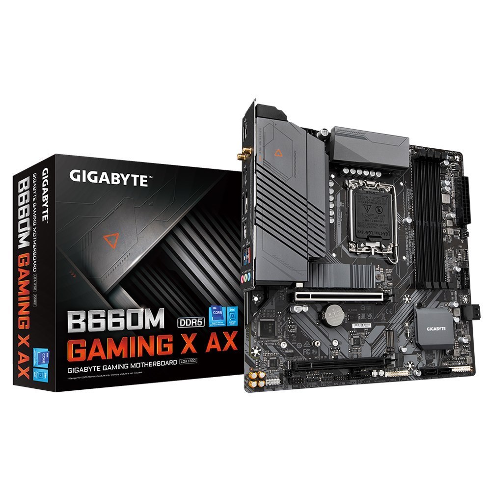 Gigabyte B650M Gaming X Ax MB, Am5, X4 DDR5, 4X Sata, 2X M.2, Usb3.2, Uatx, 3YR