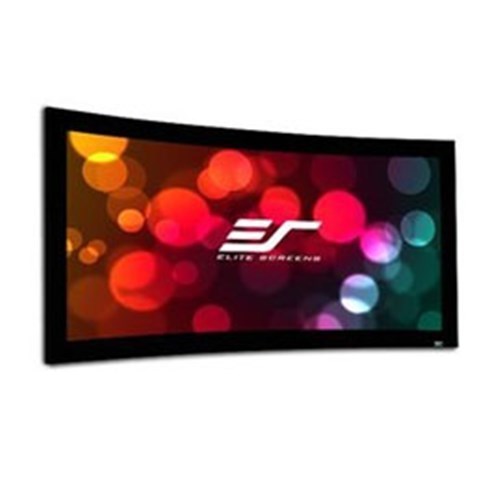 Elite Screens 96 Curved Fixed Frame 2.351 4K Acoustically Transparent Material - Lunette235