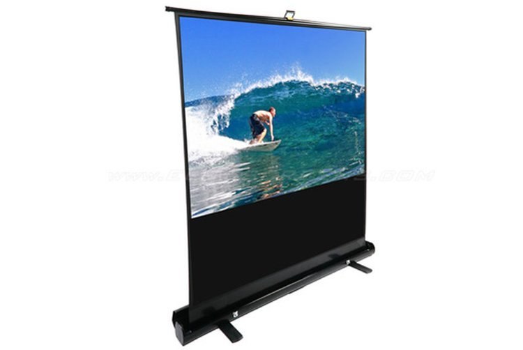 Elite Screens 107 Portable 169 Pull-Up Projector Screen Floor Pull Up Scissor Back Ezcinema