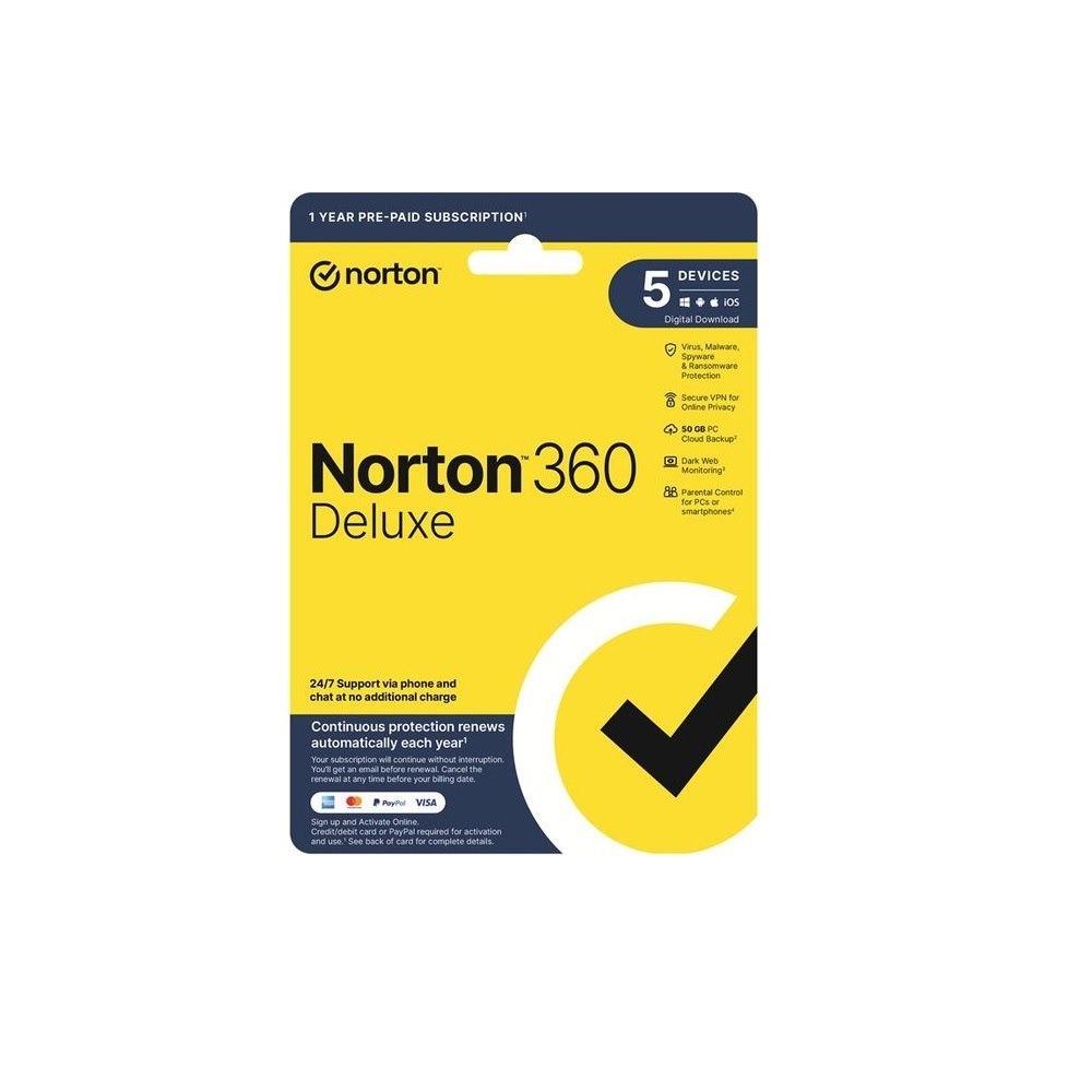 Norton 360 Deluxe 1U 5D 1 YR