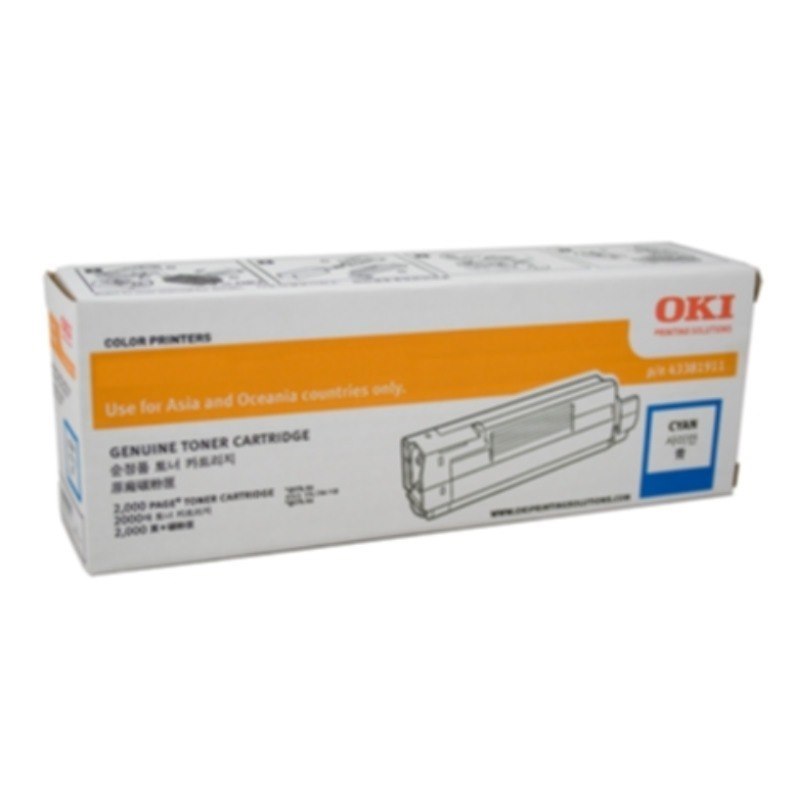 Oki Original LED Toner Cartridge - Cyan Pack