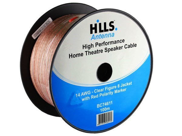 Hills Figure 8 Speaker Cable (105/0.16MM) 14Awg - 100M Roll