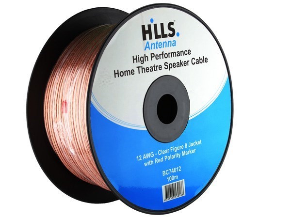 Hills Figure 8 Speaker Cable (168/0.16MM) 12Awg - 100M Roll