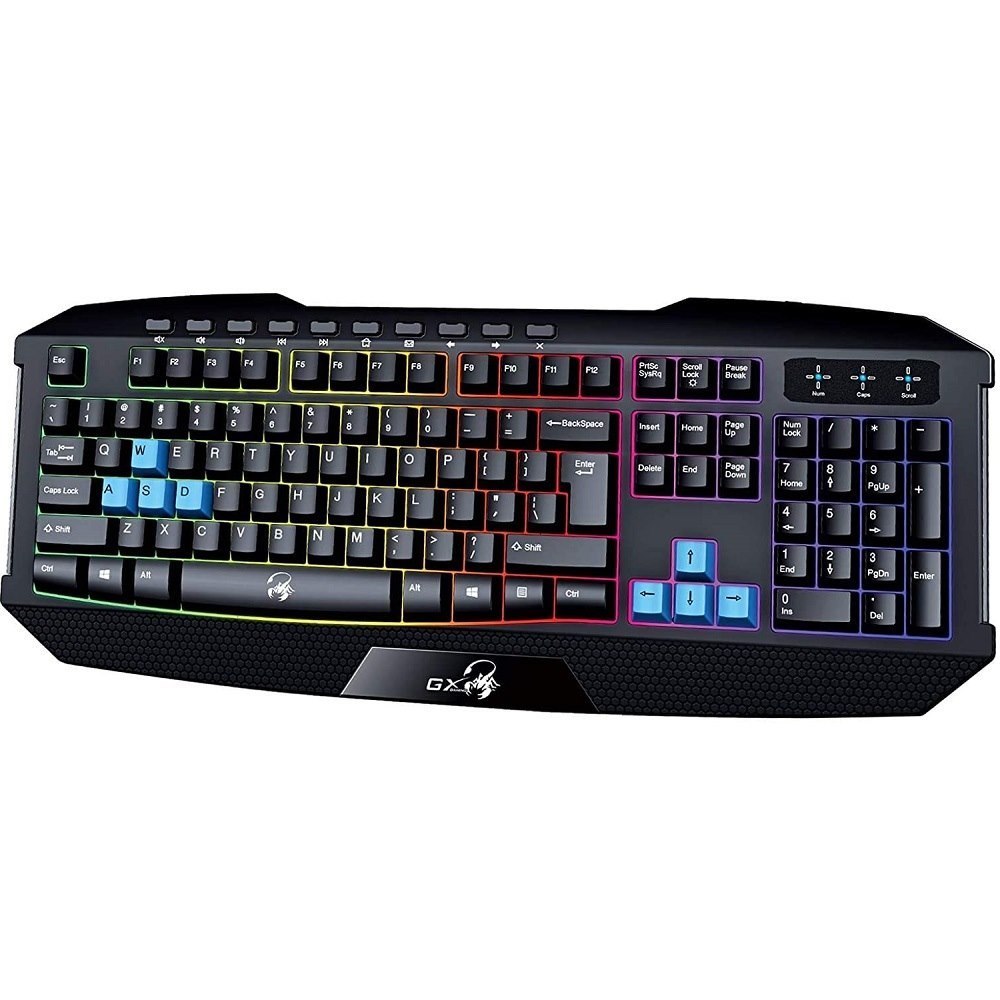 Genius K215 Backlit Multimedia Usb Gaming Keyboard