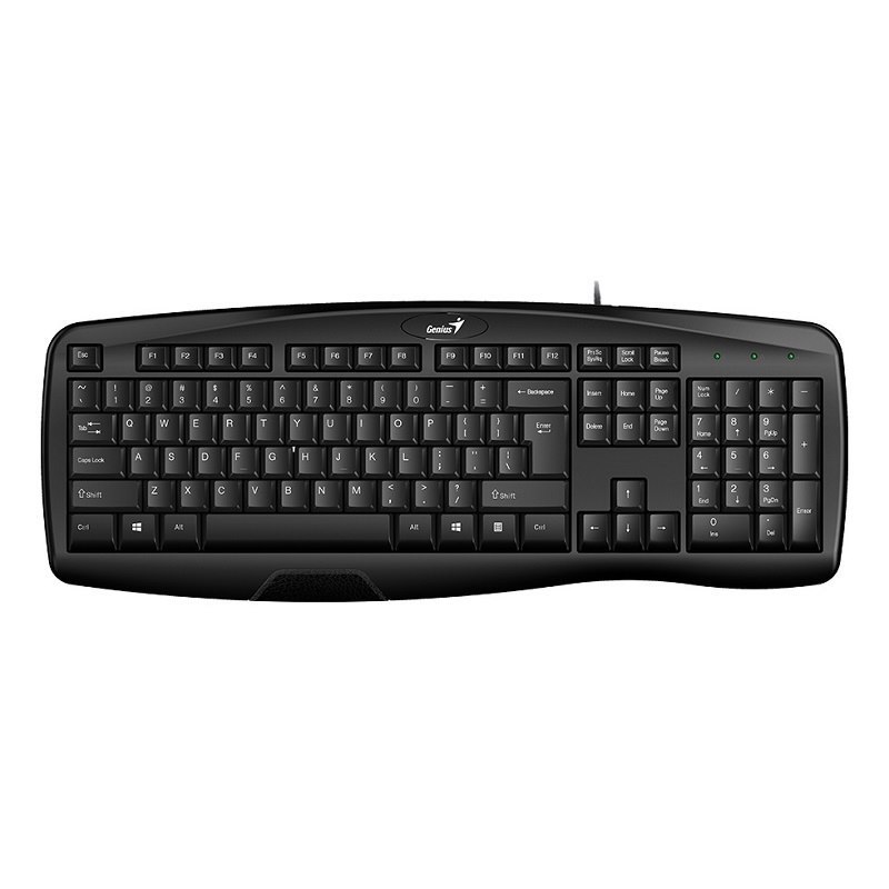 Genius KB-128 Spill Resistant Usb Ergonomic Keyboard