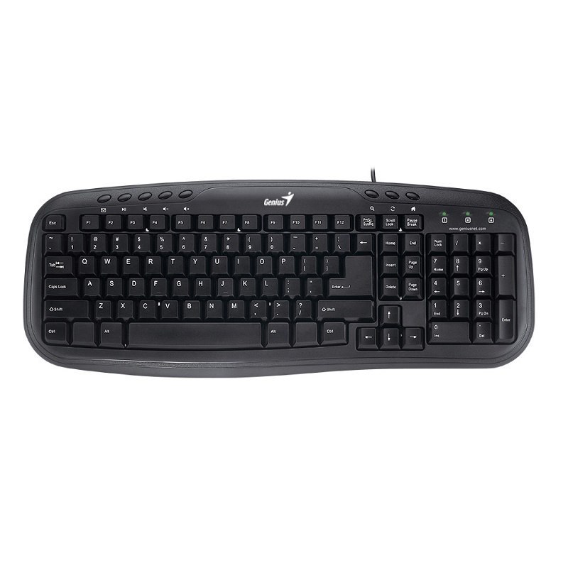 Genius KB-M200 Multimedia Spill Resistant Usb Keyboard