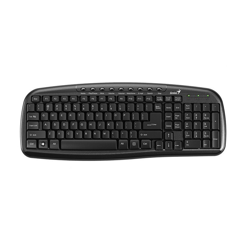 Genius KB-M225C Multimedia Spill Resistant Usb Keyboard