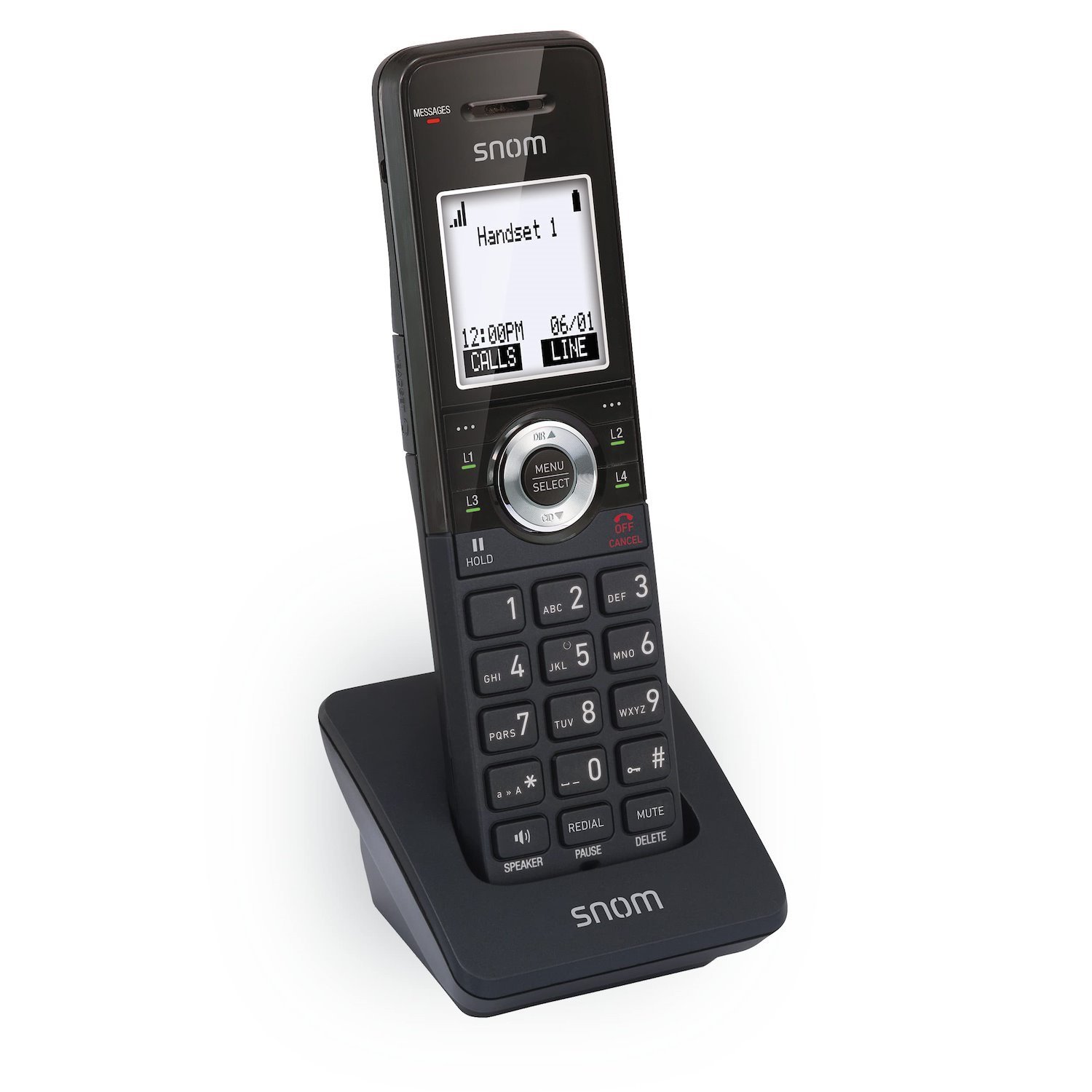 Snom M10 Office Handset, Headset Connectable, Backlit Keypad, Long Standby Time, Advanced Audio Quality