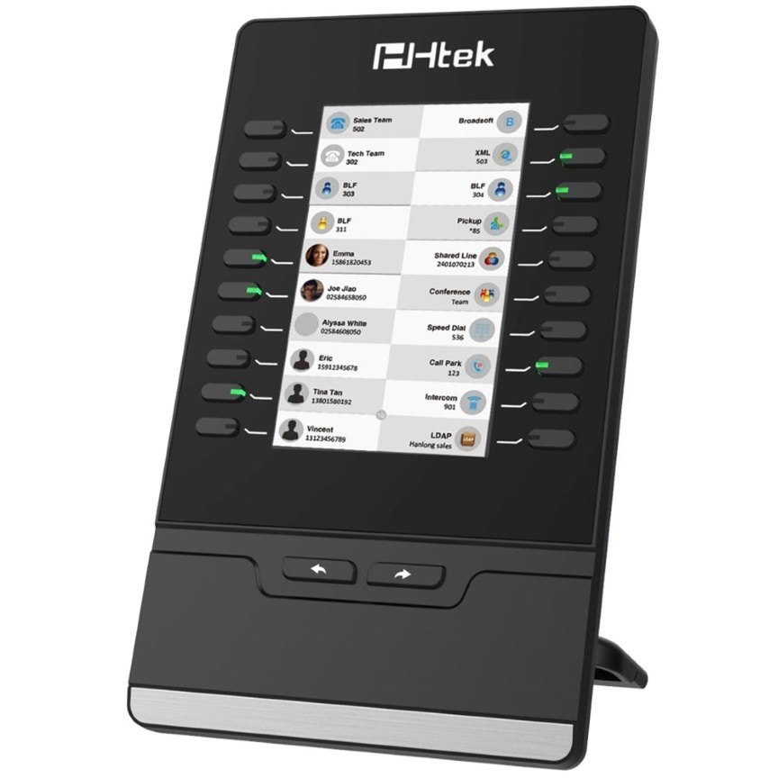 Htek Uc46 Colour Ip Phone Expansion Module, Upto 40 Programmable Keys, To Suit Uc926e, Uc924e