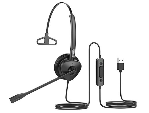 Fanvil Ht301-U Usb Mono Headset - Over The Head Design, Perfect For Any Small Office Or Home Office (Soho) Or Call Center Staff - Usb Connection