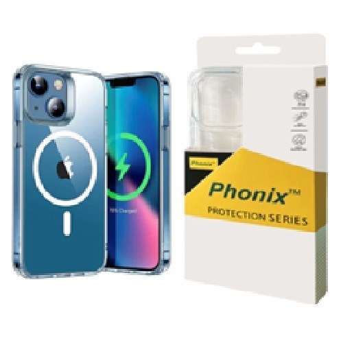 Phonix Apple iPhone 15 Plus (6.7') Clear Rock Shockproof Case With MagSafe - Enhanced Durability, Slim, Lightweight, Shields Your Phone From Scratches