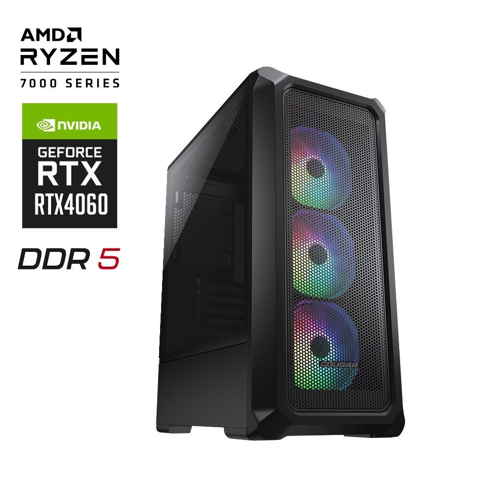 Custom Amd Guardian Gaming PC Ryzen 5 7500F RTX4060 32G D5 1TB