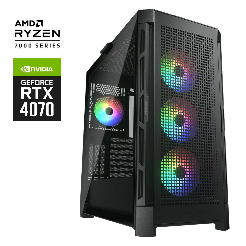 Custom Amd Guardian Ryzen 5 7600X RTX4070 Gaming PC 32G 1TB