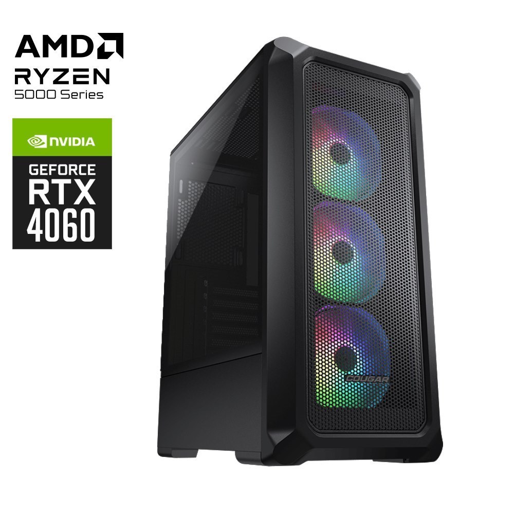 Custom Amd Guardian Ryzen 7 5700X RTX4060 Gaming PC 1T SSD 32G