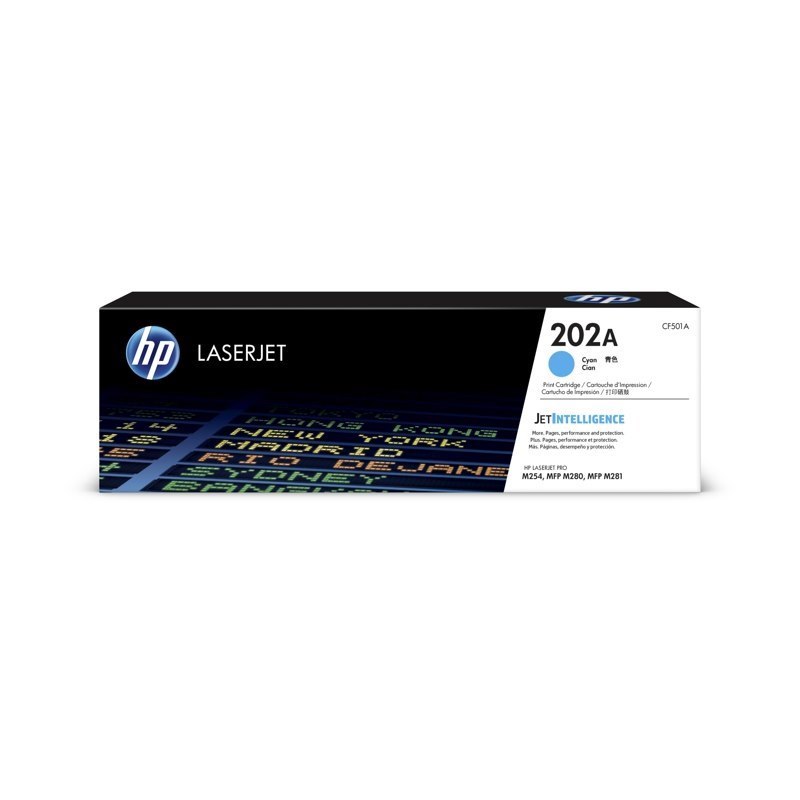 Hewlett Packard HP Cf501a #202A Cyan Toner Catridge