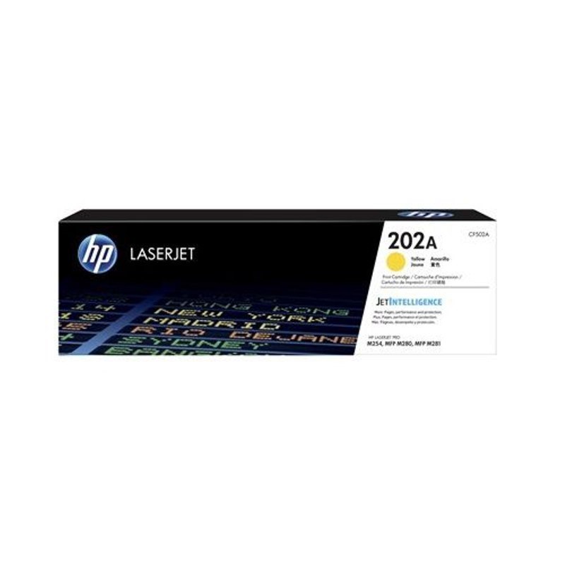 Hewlett Packard HP Cf502a #202A Yellow Toner Cartridge