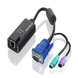 Serveredge PS2 CAT5e/CAT6 Dongle For LCD KVM Rack Drawer- Vga/Ps2