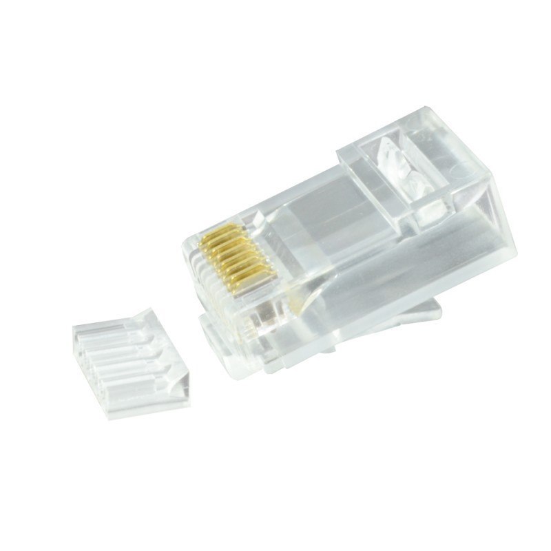 Serveredge RJ45 Cat5e Unshielded Plug - Suitable For Solid & Stranded Cables - Pack Of 10