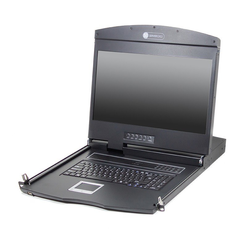 Serveredge 8-Port 19Inch LCD KVM - PS/2 Usb Vga - Includes 8 X Custom KVM Cables