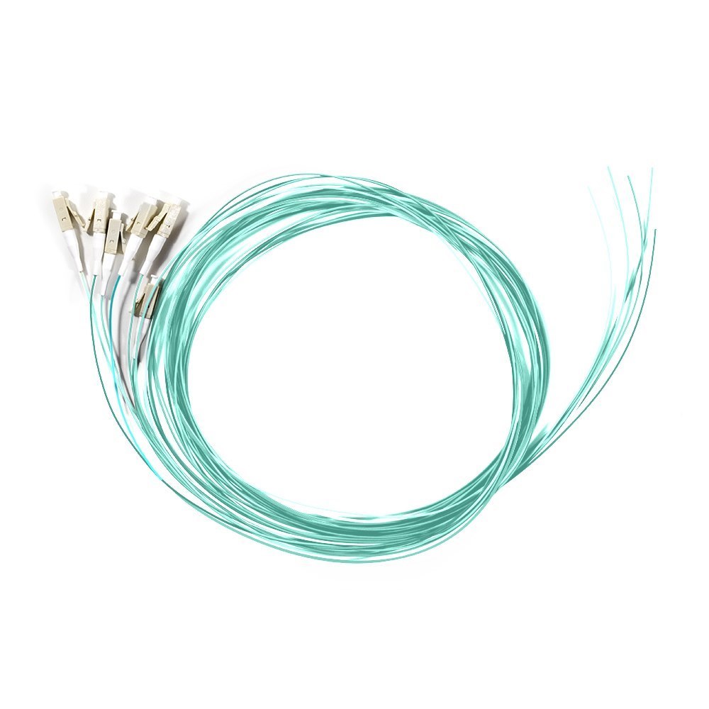 Serveredge LC Pigtail Multimode Om4-2M-6 Fibres- Aqua