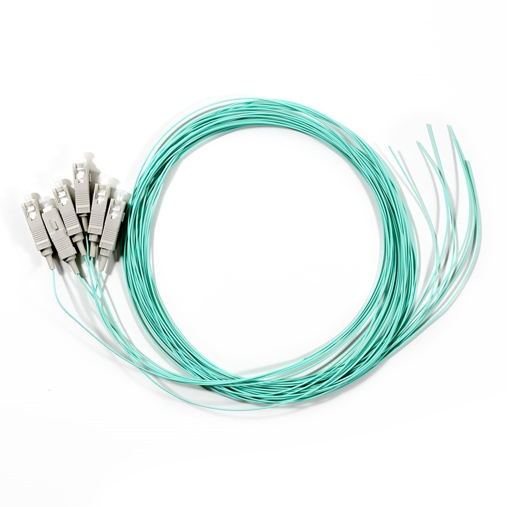 Serveredge SC Pigtail Multimode Om3-2M-6 Fibres-Aqua