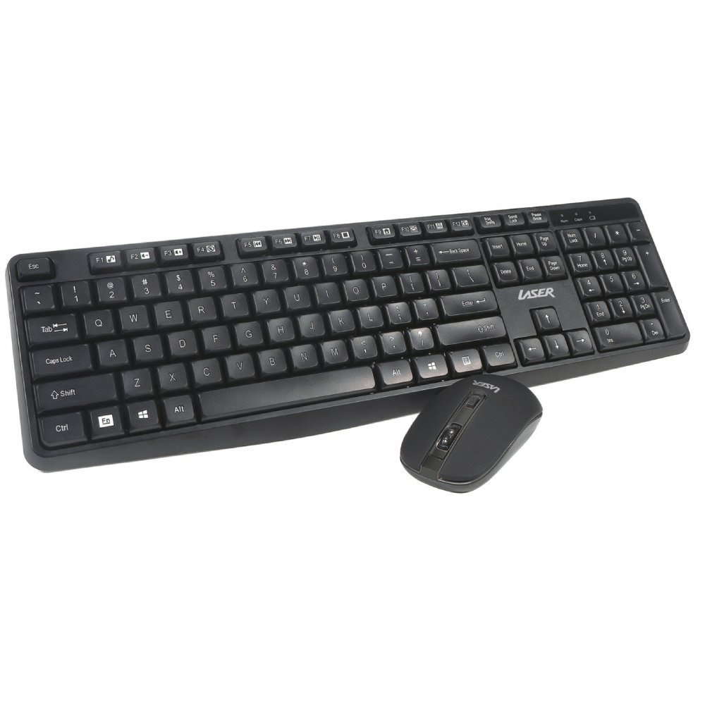 Laser Wireless Multimedia Keyboard And Mouse Combo