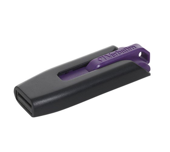 Verbatim 32GB V3 Usb3.0 Purple Store'n'Go V3; Retractable Usb Storage Drive Memory Stick