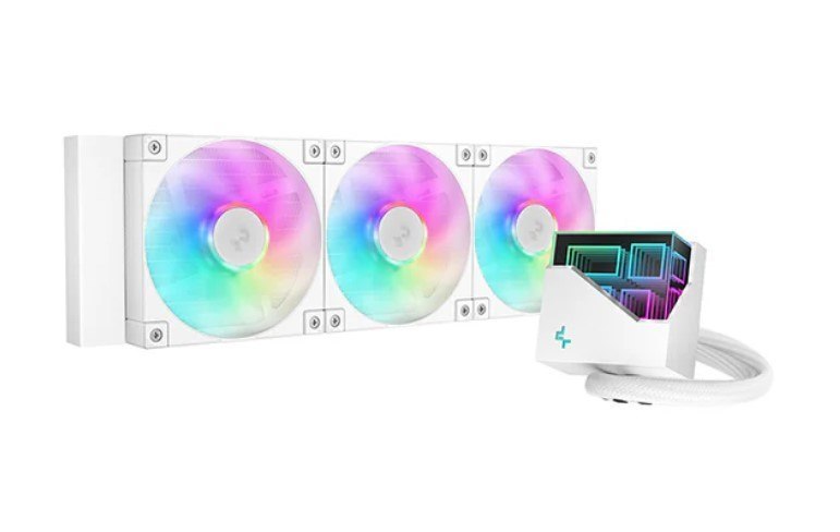 DeepCool LT360 A-Rgb White High-Performance Liquid Cpu Cooler, 5TH Gen Pump 360MM Radiator