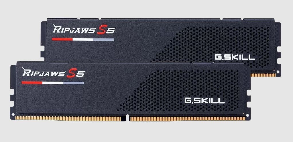 G.Skill F5-6400J3648F16GX2-RS5K GB (2 X 16GB)/ DDR5 6400 MT/s/ Timings 36-48-48-102/ Voltage 1.35V/ Ripjaws S5