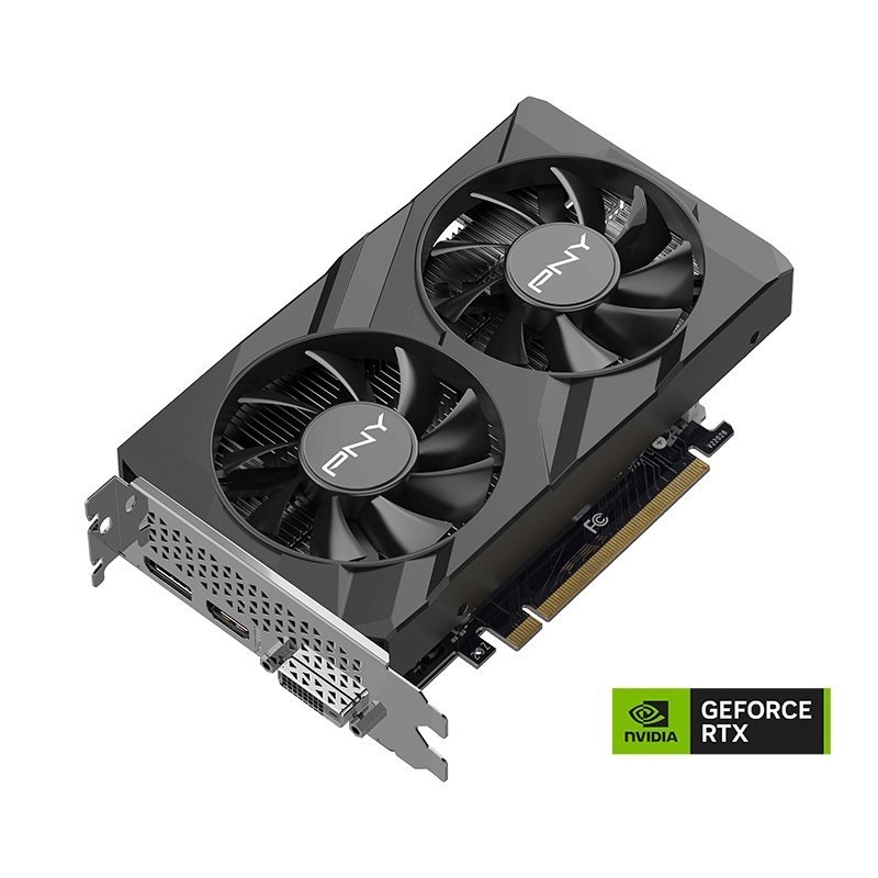 PNY GeForce RTX™ 3050 6GB GDDR6 Verto™ Dual Fan 2ND Gen Ray Tracing Cores PCI-Express 4.0 X16 (X8 Active)