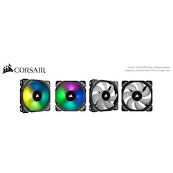 Corsair ML120 Pro RGB, 120MM Premium Magnetic Levitation RGB Led PWM Fan, Single Pack (Embargo Nov 16)