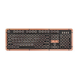 Azio MK Retro Classic BT Vintage Typewriter Bluetooth Backlit Mechanical Keyboard (Artisan)