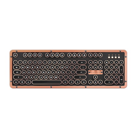 Azio MK Retro Classic BT Vintage Typewriter Bluetooth Backlit Mechanical Keyboard (Artisan)