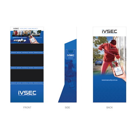 Ivsec Pos Display Stand -Footprint 70 X 42 X 180CM - Free With Ivsec Stocking Order