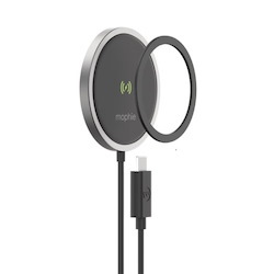 Mophie Snap+ Wireless Charger - 15W MagSafe Compatible - Black (401307634), 3.0A (15W) Output, Wireless Charger Works With MagSafe Compatible