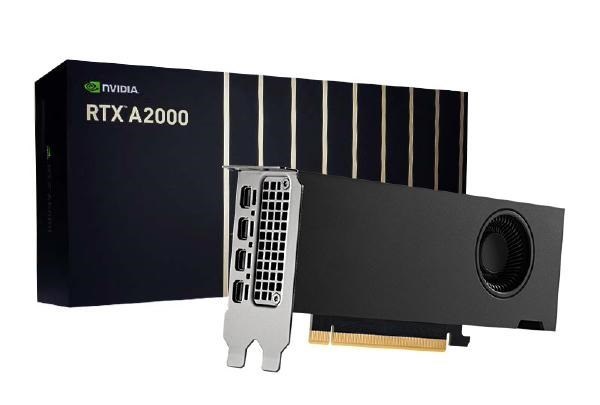 Nvidia RTX A2000, 12GB, GDDR6 192-Bit, 288GB/s, PCIe Gen4 X 16, Dual Slot, 4X Mini DisplayPort 1.4, 70W, Ampere, 3YR Warranty