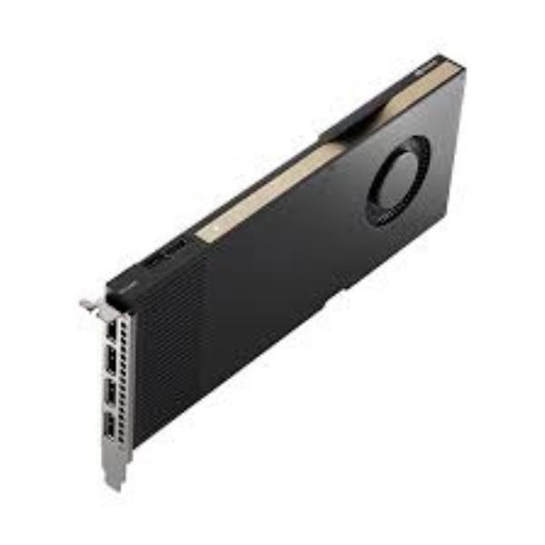 Nvidia RTX A4000, 16GB, GDDR6 256-Bit, 448GB/s, PCIe 4.0 X16, Single Slot, 4X DisplayPort 1.4A, 140W, Ampere