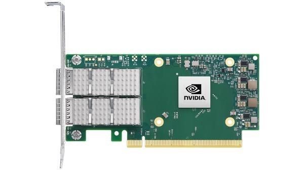 Nvidia Mellanox Mcx623106an-Cdat ConnectX-6 DX En Network Interface Card, 100GbE Dual-Port QSFP56, PCIe4.0 X 16, Tall&amp;Short Bracket