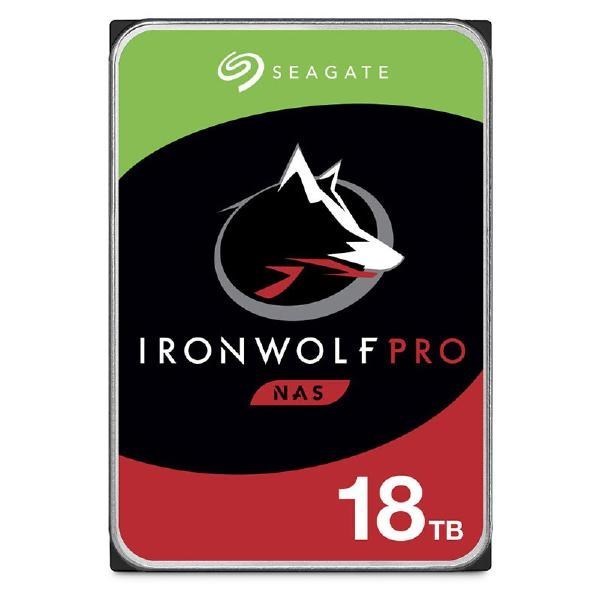 Seagate IronWolf Pro Nas 18TB ST18000NT001 3.5" Internal Sata 6Gb/s, 1.2M Hours MTBF, 5-Year Limited Warranty