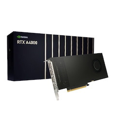 Leadtek nVidia RTX A4000 16GB Workstation Graphics Card GDDR6, Ecc, 4X DP 1.4, PCIe Gen 4 X 16, 140W, Single Slot Form Factor, VR Ready